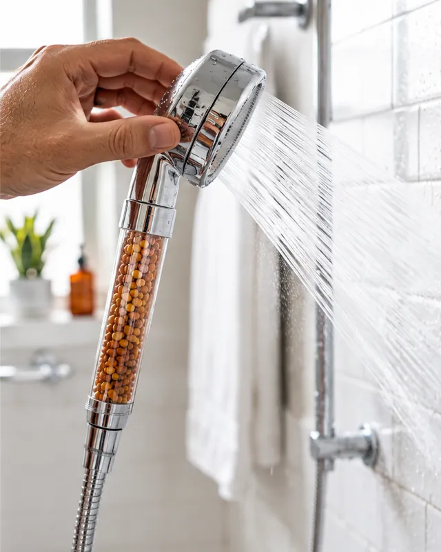 High-Pressure Filter Shower Head: step 3, Switch