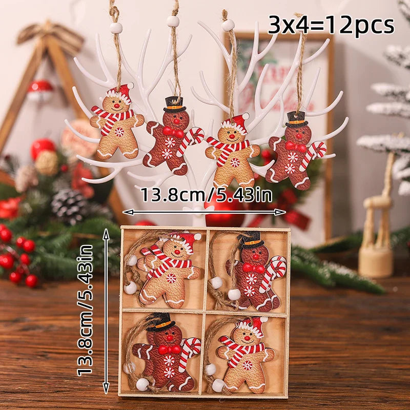 Christmas Wooden Pendant For Home Decor