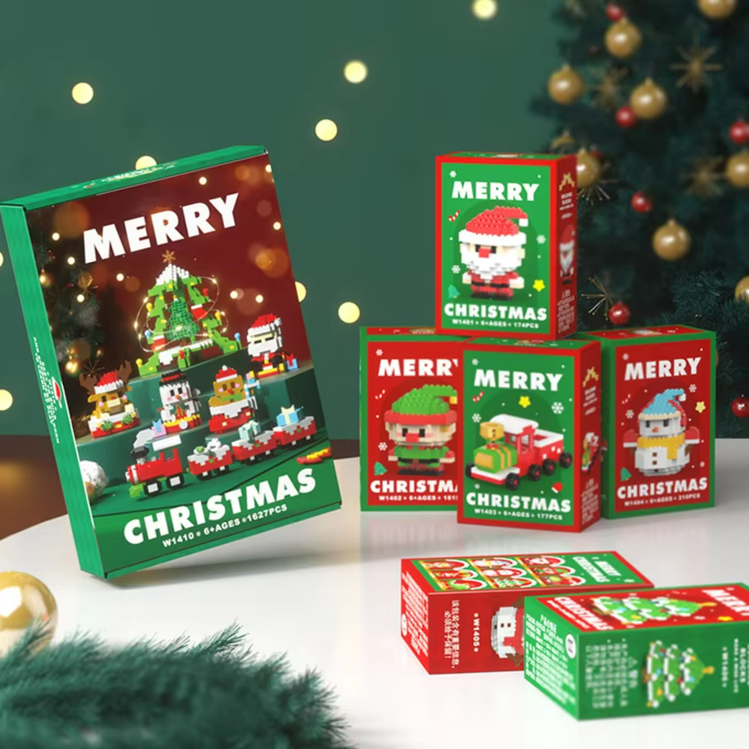 Christmas Gifts Micro Building Block Decoration Toys